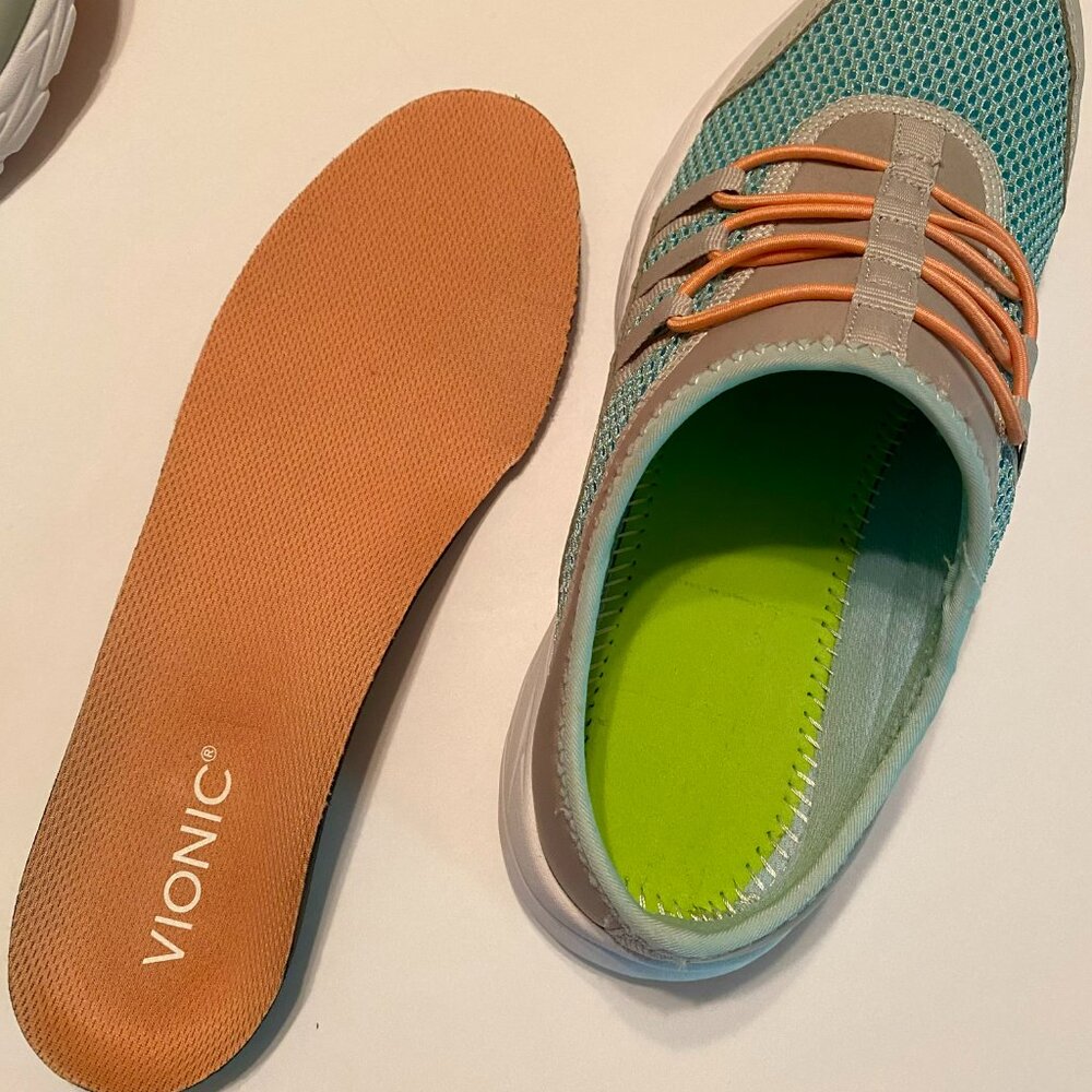 Vionic Mesh Slip On Mules Arch Support Removeable… - image 4